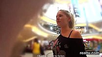 Adorable czech kitten was tempted in the mall and fucked in pov