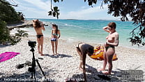 lesbians fucking on a public beach